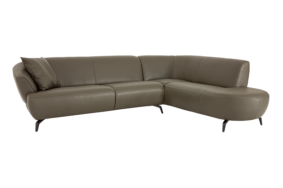 Leather corner couch Mila