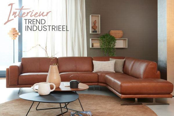 Interieurtrend Industrieel: wonen met leren accenten