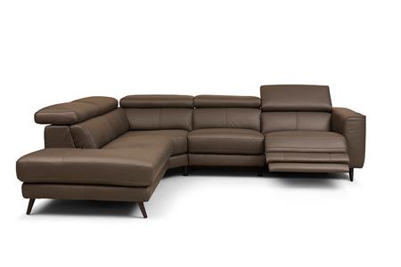  - Leather corner couch , Model Alfonso