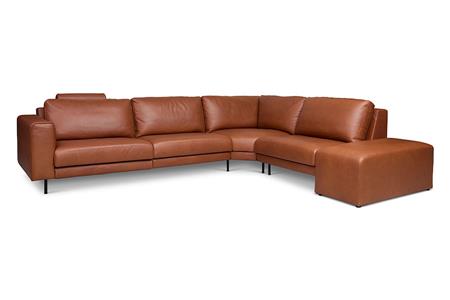  - Leather corner couch , Model Grace