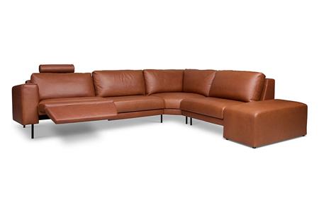  - Leather corner couch , Model Grace