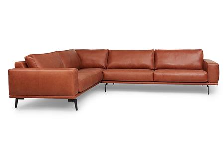 - Leather corner couch , Model Couper