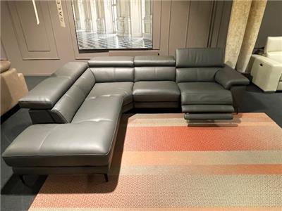 Lederland AMSTERDAM Showroommodel Hoekbank Allura met relax