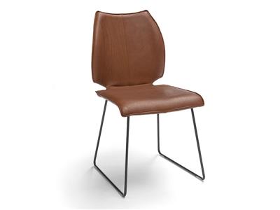 Lederland BEVERWIJK Showroommodel Eetkamerstoel Bali met draadframe 4 x