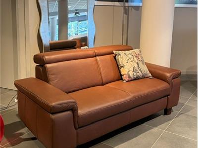 Lederland BEVERWIJK Showroommodel Stanford 2,5 zits + verstelbare hoofdsteunen