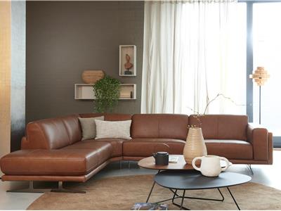 Lederland UTRECHT Showroommodel UIT VOORRAAD LEVERBAAR Hoekopstelling Alicia BV